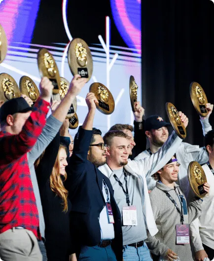 Golden Door winners celebrating